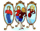 our thougths appear as reflections in consciousness